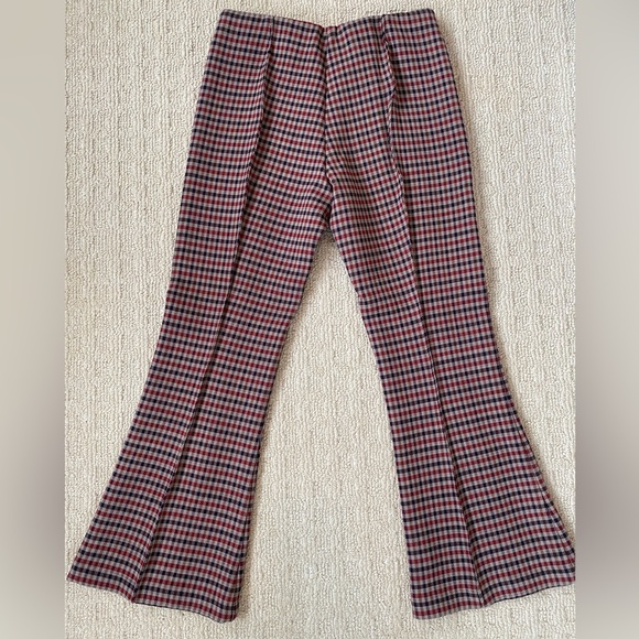 Smythe new with tags pull on cropped check pants - size XS - Picture 8 of 14